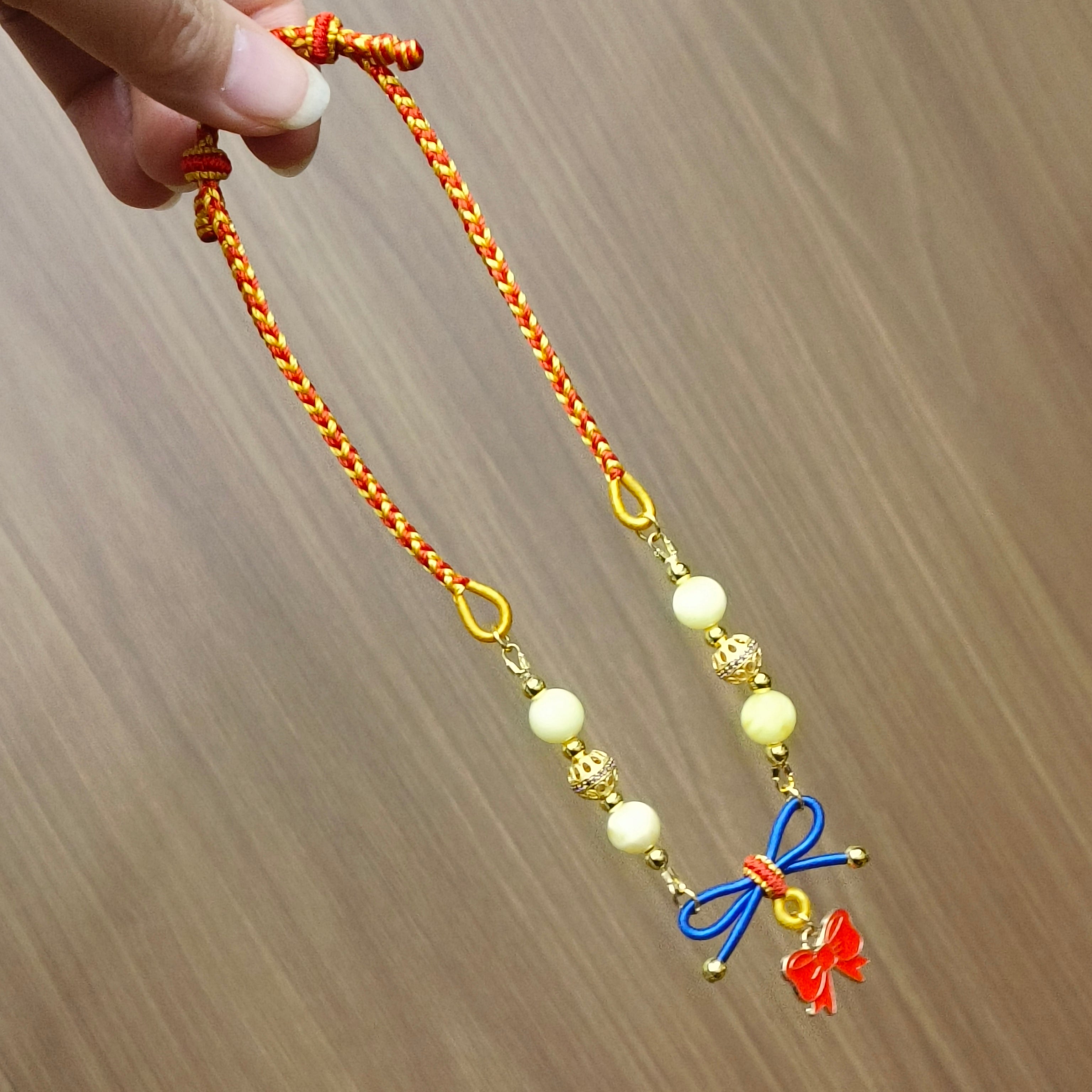 Manpo<好运倒贴>「繁弦」系列轻奢猫项链蜜蜡手链设计师手工编织