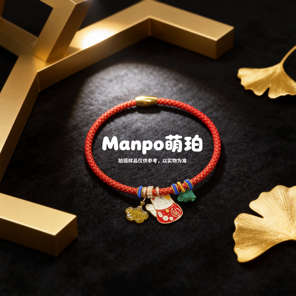 Manmo Gem 「Essence」Collection: "Seated in Abundance" Cat Collar – Handcrafted Harmony & Natural Well-being